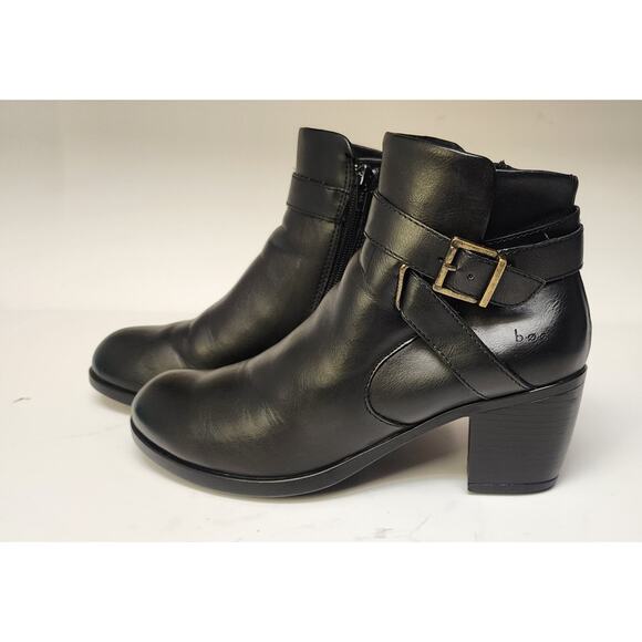 B.Ø.C Women's Shea Faux Leather Booties Size 8M Color Black - Picture 2 of 11